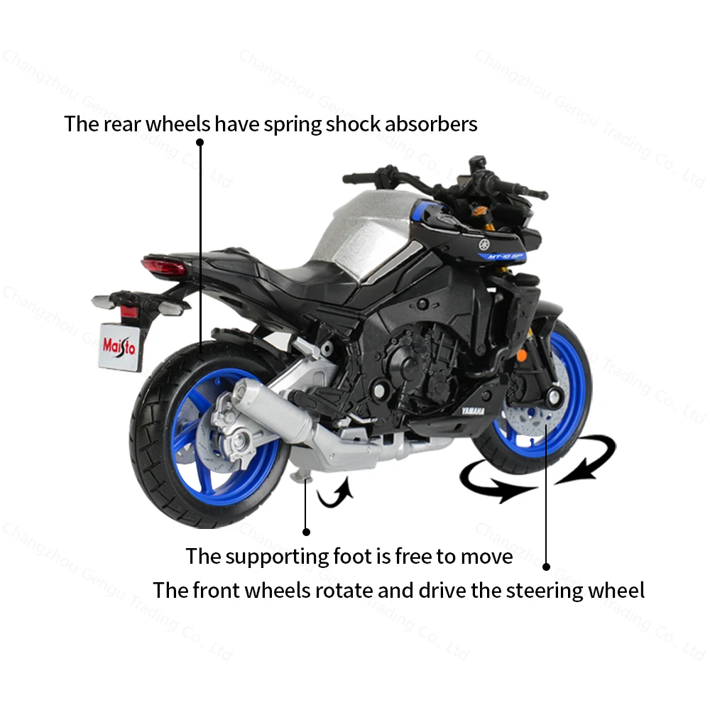 Maisto 1:18 2023 Yamaha MT10 SP Static Die Cast Vehicles Collectible Hobbies Motorcycle Model Toys 5