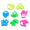 8pcs Play Sand Molds Beach Sand Toys Set Sand Tray Toys Sand Molds Set for Kids(Flower Butterfly/ Random Color) 1