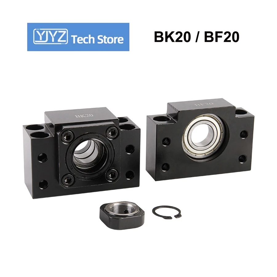 BK20 BF20 Ballscrew End Supports Seat For SFU2504/2505/2510 Ball Screw ...