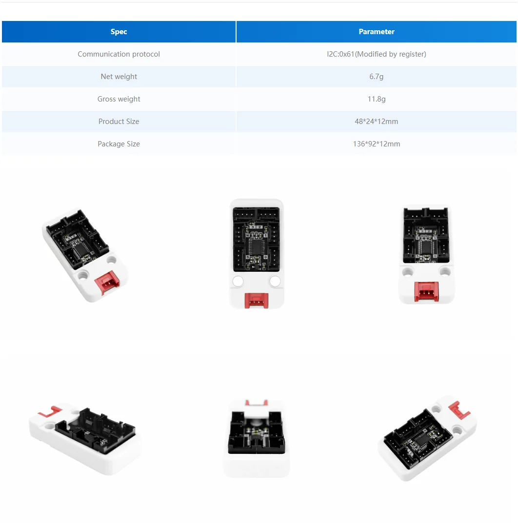 Official Hub 1-to-6 Expansion Unit: I/O (STM32F030) or I2C (PCA9548A)