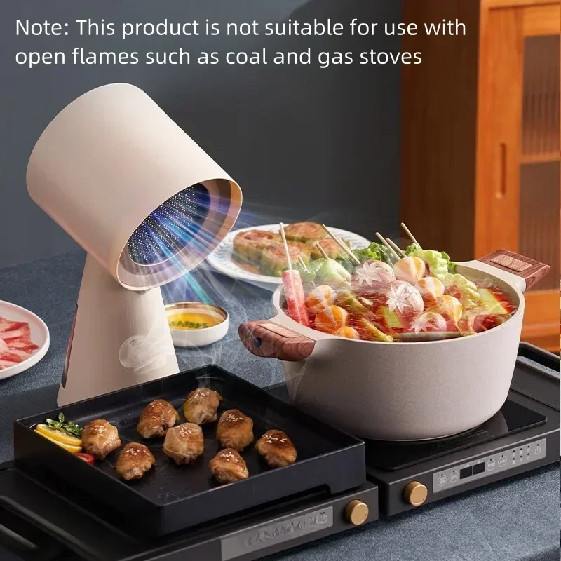 220V Haotaitai Portable Mini Desktop Range Hood Perfect for Hot Pot and BBQ with Low Noise extractores de cocina вытяжка