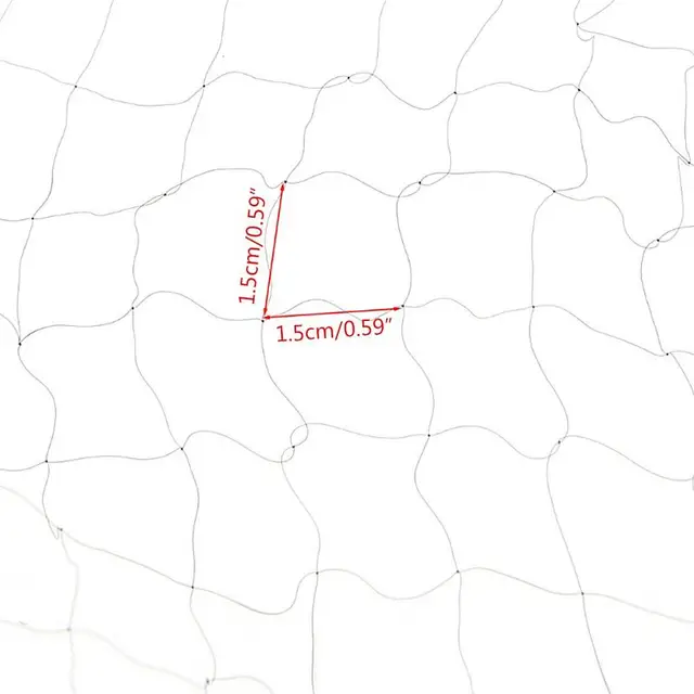 Anti Madár Által Megelőző Háló Gyümölcs Növényi Növények Fa Kertjéhez 1,5 Cm Nettó Lyuk Fekete Nylon Madárháló - Image 5