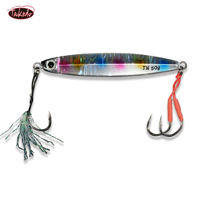 TAKEDO TN02 Saltwater Jigging Lure 30g 40g 50g Slow Pitch Jig With