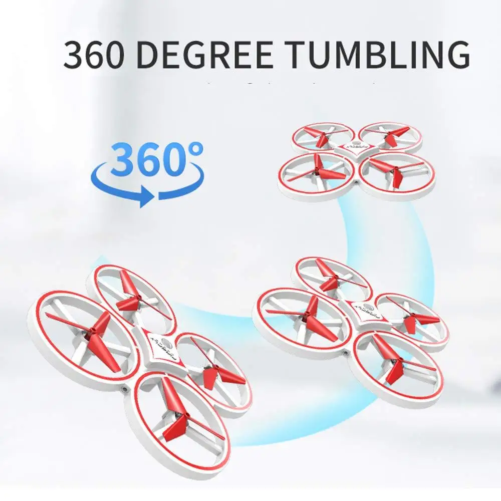 ZF04 RC Drone 2.4Ghz Mini Infrared Induction Hand Control Drone Novelty Altitude Hold 2 Controllers Quadcopter for Kids Toy Gift 3 ZF04 RC Drone 2.4Ghz Mini Infrared Induction Hand Control Drone Novelty Altitude Hold 2 Controllers Quadcopter for Kids Toy Gift 3