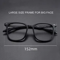 UVLAIK TR90 grand cadre de lunettes carrées femmes hommes mode surdimensionné lunettes myopes optique Prescription lunettes cadre 1