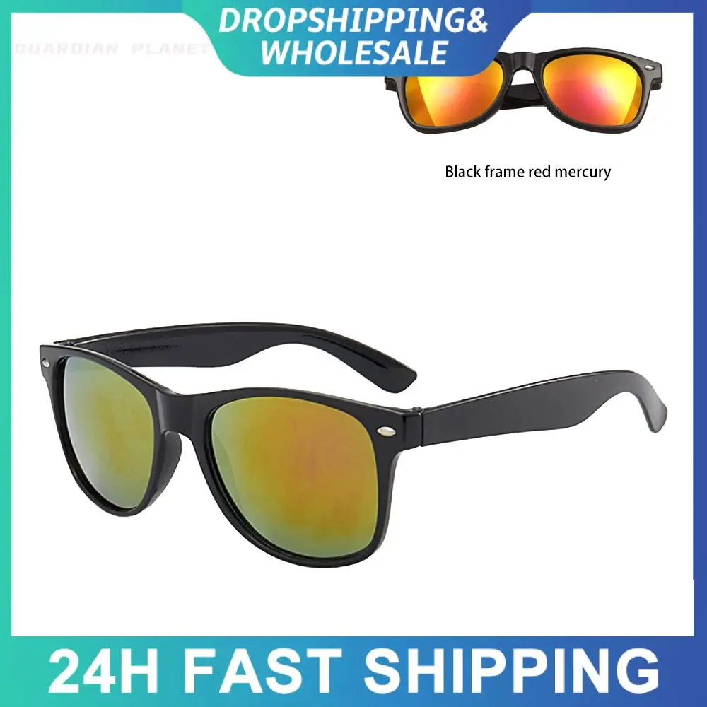 Classic Polarized Sunglasses For Men Square Frame Retro Design_voghion.com