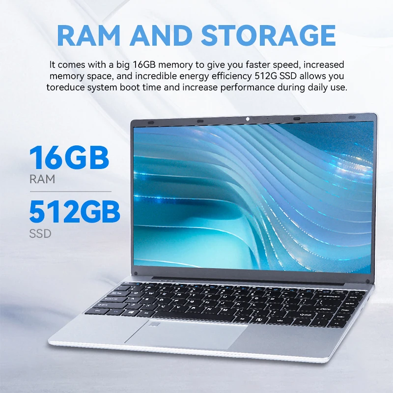 FIREBAT A14 New Arrival 14.1 Inch Ultra Slim 16G RAM 1TB 1920*1080 Fingerprint Portable Intel N5095  Notebook Laptop Computer PC 4