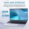 FIREBAT A14 New Arrival 14.1 Inch Ultra Slim 16G RAM 1TB 1920*1080 Fingerprint Portable Intel N5095  Notebook Laptop Computer PC 4