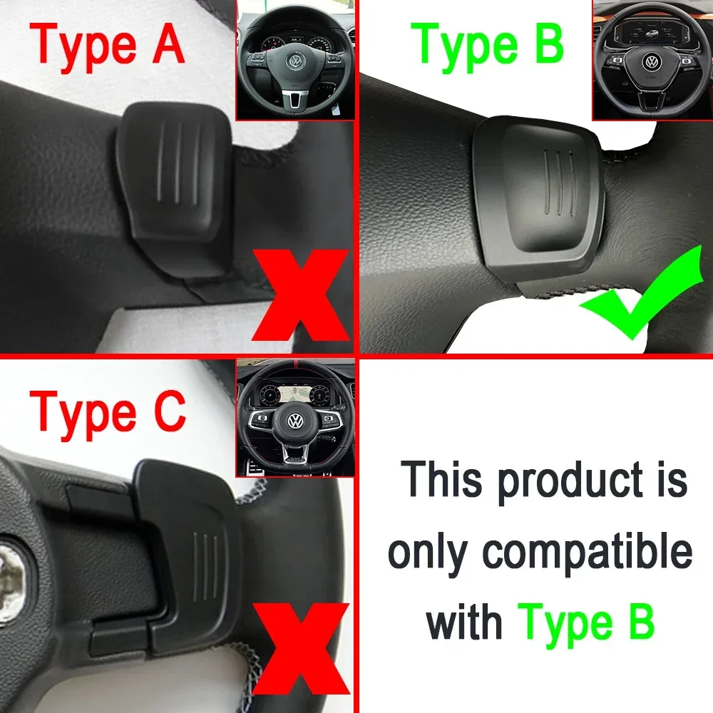 Carbon Fiber Paddle Shift Car Steering Wheel Paddle Extend DSG Direct Shift Paddle Cover 2X For VW TSI Golf8 MK8 TSI POLO MK6 Touareg Car Accessories