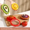 Fruit Vegetable Airtight Fresh Storage Box Lemon Tomato Avocado Preservation Seal Cover Transparent Reusable Kitchen Tools 3