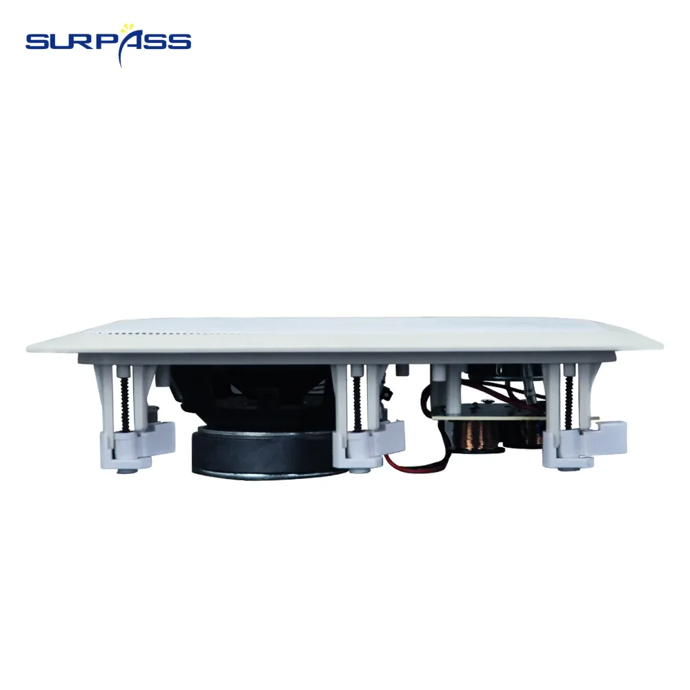 20W Rectangular Ceiling Speaker Dustproof Passive In Ceiling Wall Speaker Home Sound System Suitable for Living Room Bedroom