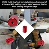 1/4Inch Tamper HVAC Caps,Male Flare Locking Cap,Safe Guard Your AC Systems From Lost Or Accidental Miss-Use,2Pack 4