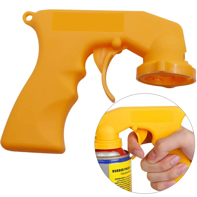 Spray Adaptor Paint Care Aerosol Spray Gun Handle with Full Grip Trigger Locking Collar Maintenance Repair Tool Car Paint Tool spray gun