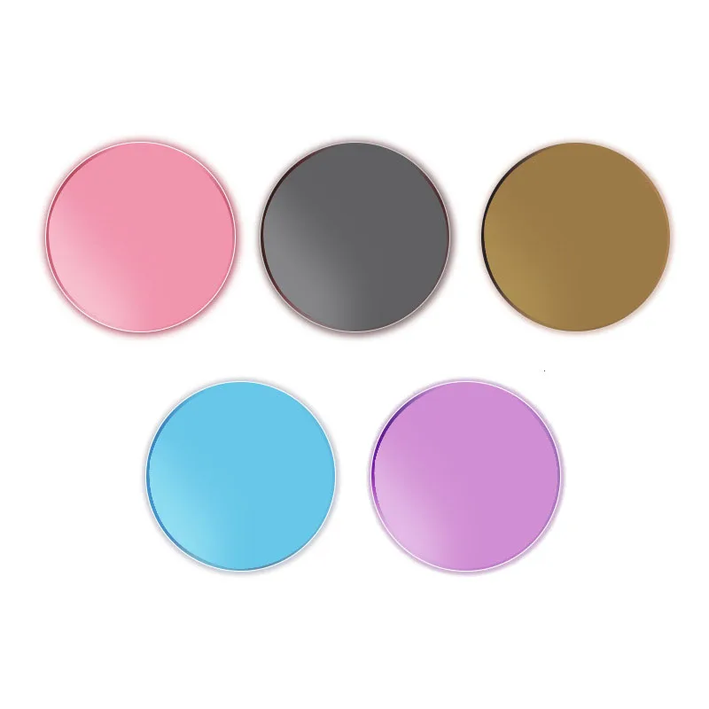 1.56 1.61 1.67 Grey Brown Pink Purple Blue Photochromic Lenses Optical Color Changing Anti UV Prescription Myopia Lens
