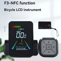 F3 e-bike NFC LCD affichage compteur de couleur animé 24 V/36 V/48 V/60 V UART Scooter électrique NFC LCD compteur compteur de vitesse-ABQA 5