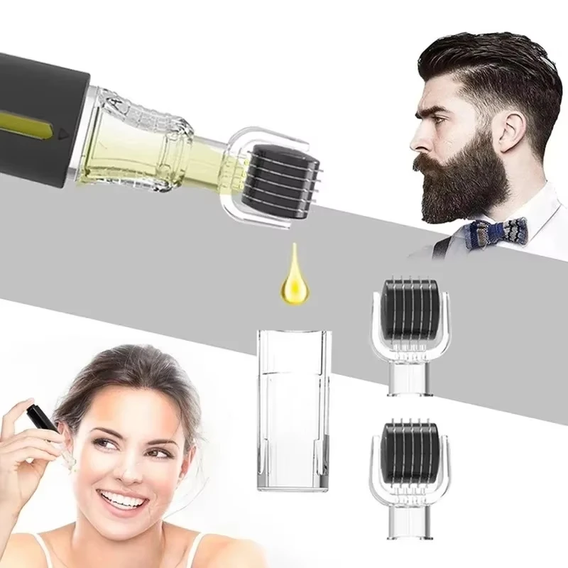 New 105 Pin Derma Roller Eyebrow Beard Growth Care Tool Beautify Lip Treatment Skin Care Serum Applicator Titanium needle Roller