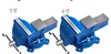 Heavy Duty Vise for Industrial Workstation with 6-inch Flat Jaw and 8-inch Swivel Clamp 6