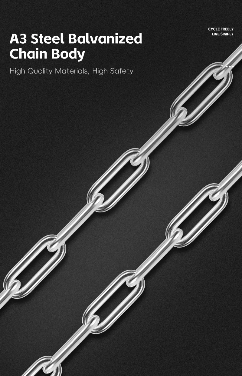 Description Picture 6 of itemWEST BIKING Bicycle Chain Lock Portable Anti-theft High Security MTB Mountain Bike Lock With 2 Keys For Scooter Electric E-Bike