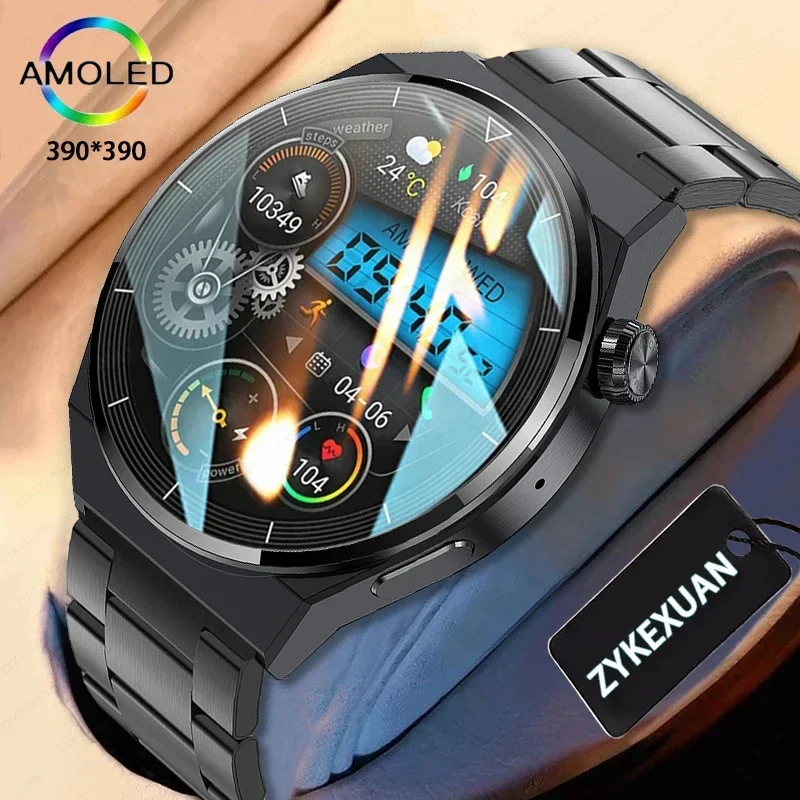 

New GT3 Pro Smart Watch Men AMOLED 390*390 HD Screen Heart Rate Bluetooth Call IP68 Waterproof 2023 SmartWatch For HUAWEI Xiaomi