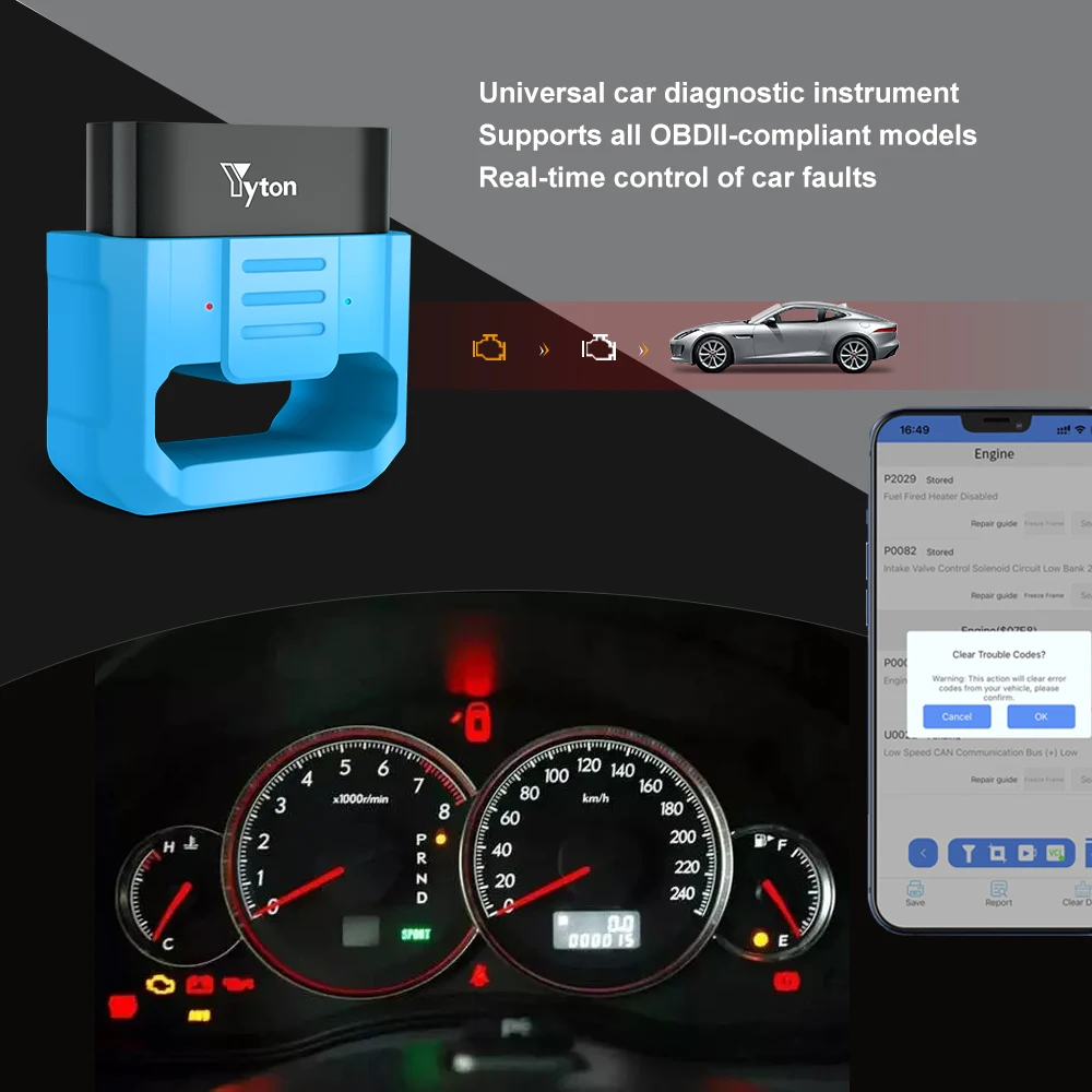 Yyton Mini OBD2 Scanner 4.0 Code Reader Tool For