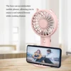 Handheld Fan Mini USB Rechargeable Fans Desk Table with Base Small Makeup Mute Cooler Girls Kids Outdoor Dorm Home 3