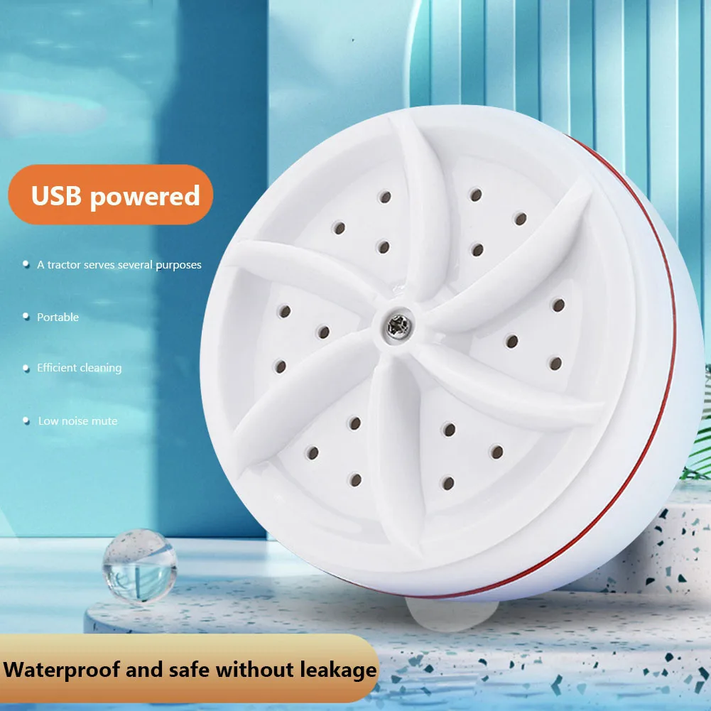 Mini Washing Machine USB Rotating Turbine Portable Washing Machine Multifunction Cleaning For Socks Underwear Wash Dishes