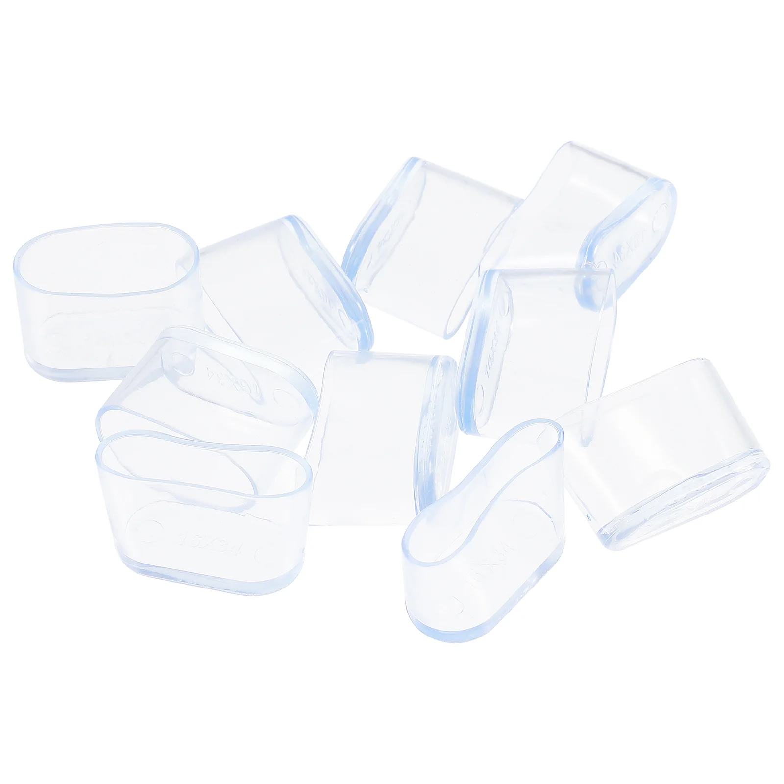 

10pcs Oval Anti-Slip Table Leg Caps Chair Foot Cover Pad Floor Protector