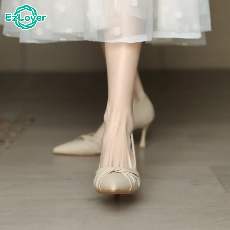 

Новинка 2023, женские сандалии, весенние туфли с острым носком на тонком высоком каблуке, женские туфли-лодочки с открытым носком в стиле ретро, элегантная выразительная фотография