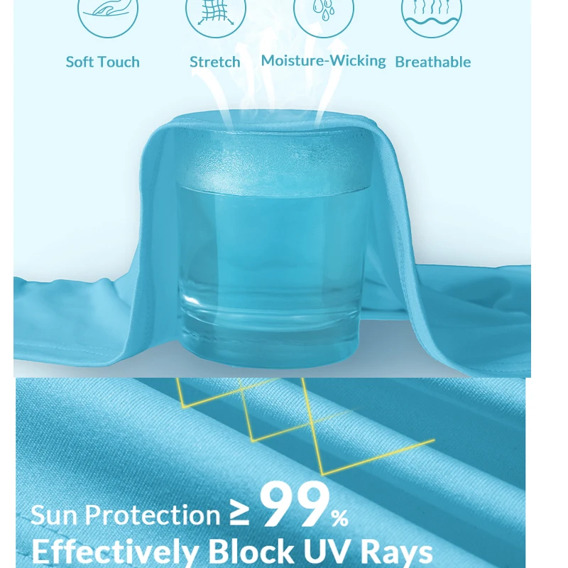 Men's Shirts Sun Protection Shirts Uv Spf Upf 50+ Long Sleeve Stretchy Tops Rash Guard Fishing Running Quick Dry Lightweight 4