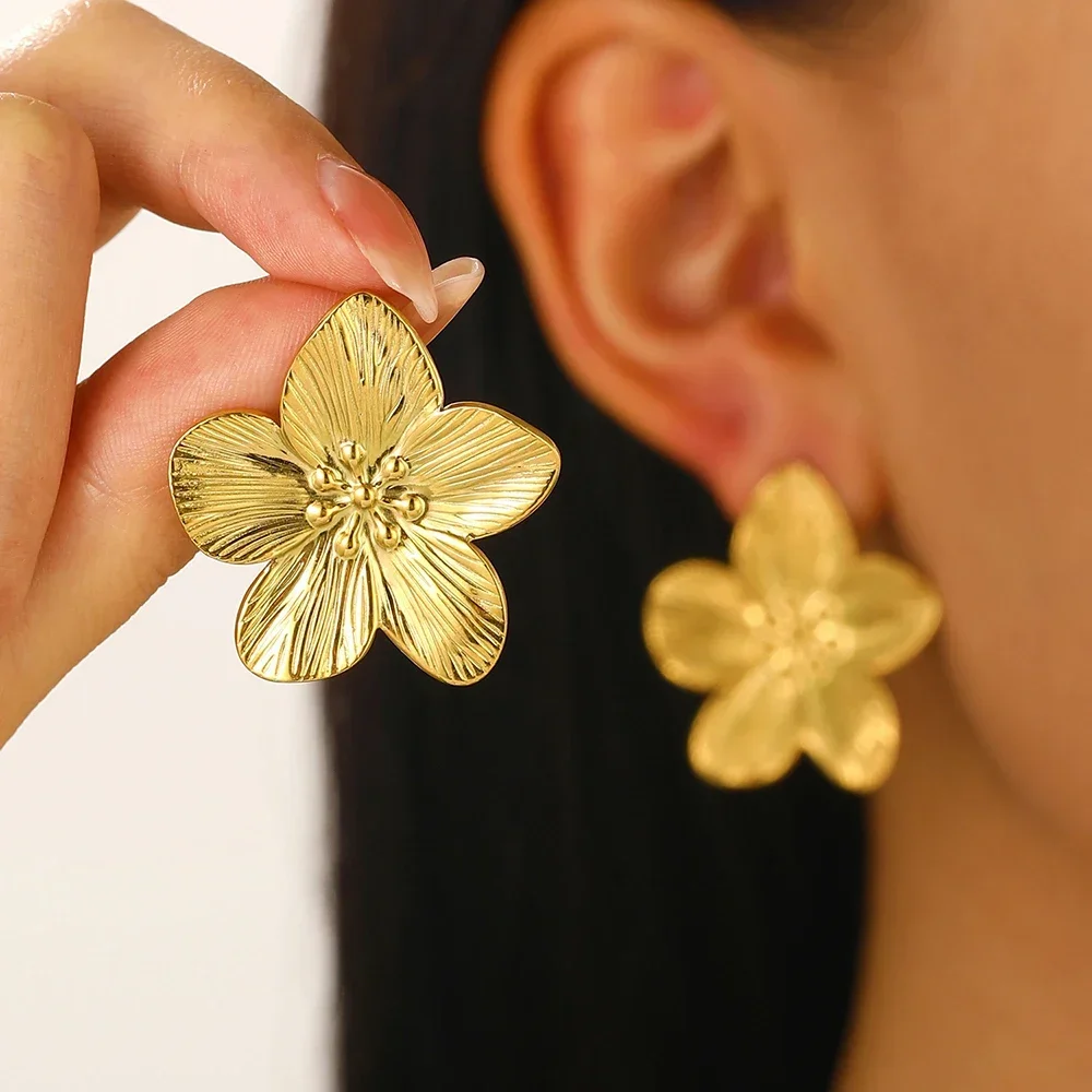 الفولاذ المقاوم للصدأ طقم مجوهرات الفرنسية خمر زهر...