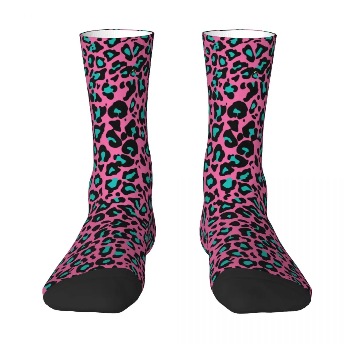 

Rose Red Leopard Pattern rose red,blue,leopard pattern, Unisex Winter Socks Running Happy Socks Street Style Crazy Sock