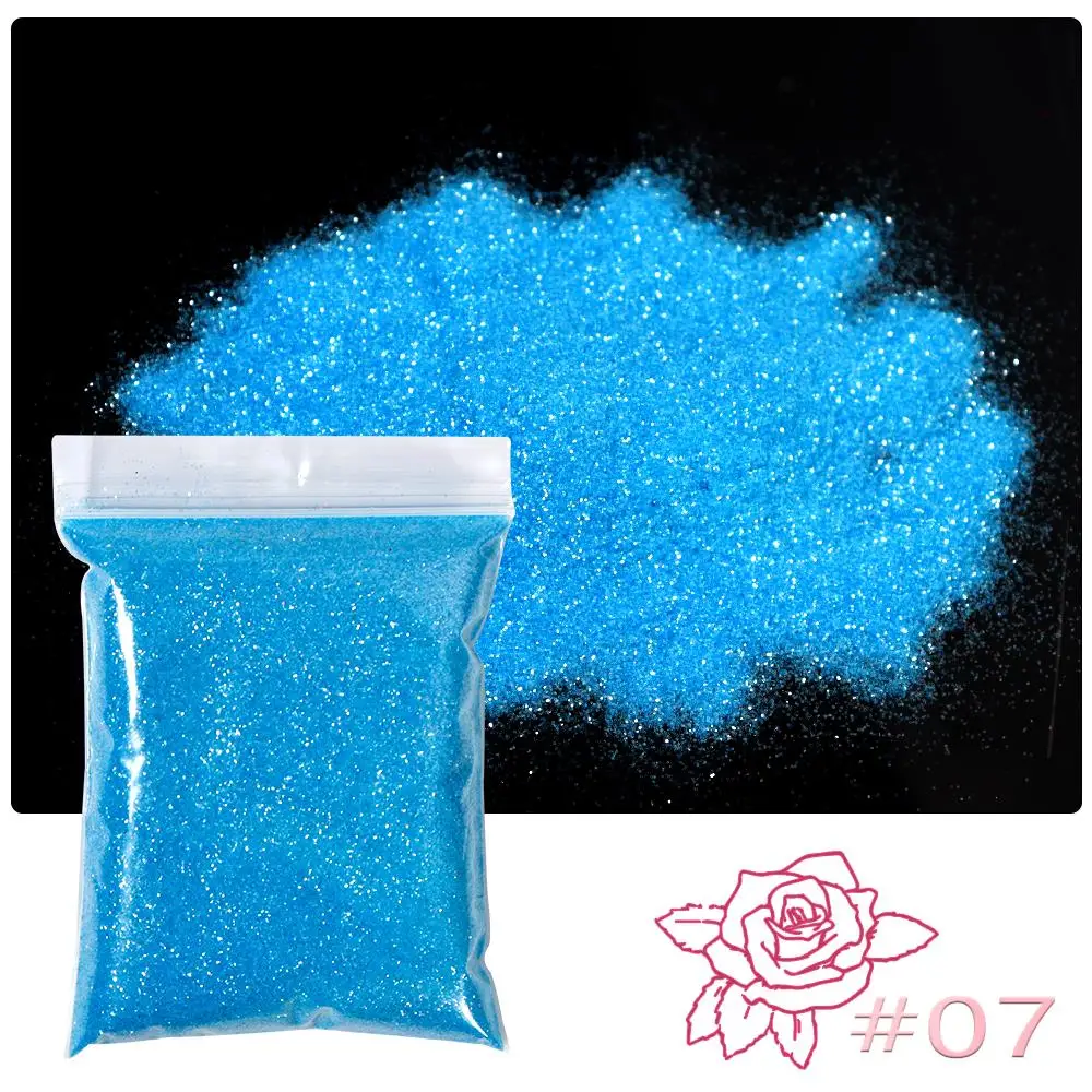 

50g/bag Fine Glitter Sparkling Diamond Nail Powder Laser Reflective Nail Art Glitter Holographic Chrome Dust Fine Pigment #FD028