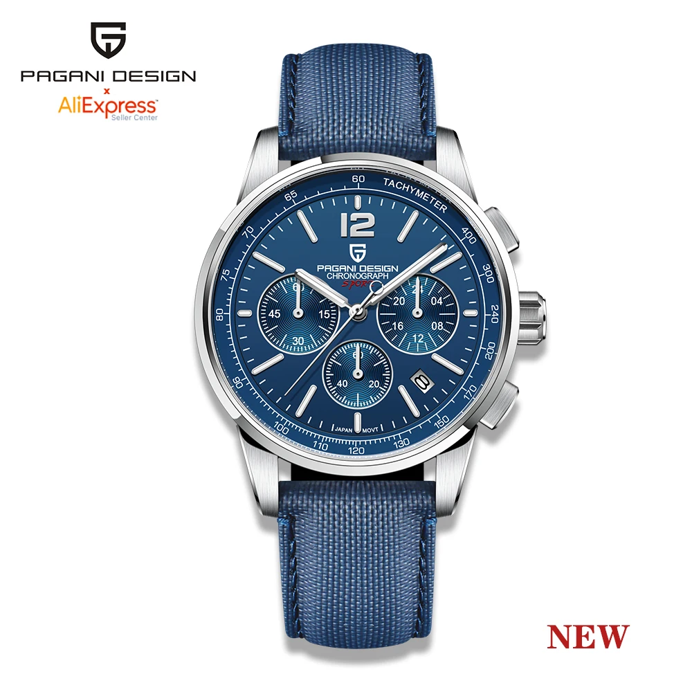 2022 New PAGANI Design Pilot Men's Sports Quartz Watchse Luxury Top Brand Sapphire Stainless Steel Chronograph Reloj Hombre