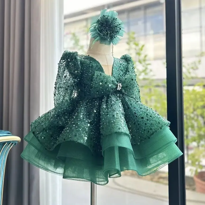 Gorgeous baby girl dress for girls elegant birthday party dress
