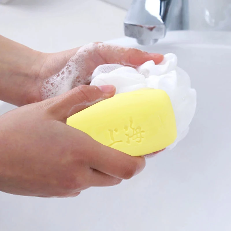 5PCS Shanghai Sulfur soap Bath soap Clean wash hands and face clean unisex behind the skin face deep clean