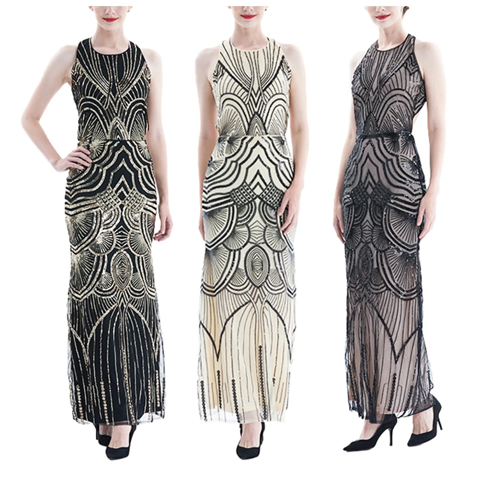 

Women's Cocktail Dress Retro Flapper Fringe Glitter Sparkly Sequin Party Evening Dress Elegant Party Dresses For Women Vestidos