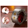 New Retro Transparent Oil Tank Metal Rocker Kerosene Lighter Personality Windproof Cigarette Lighter Men Collection Gifts 4