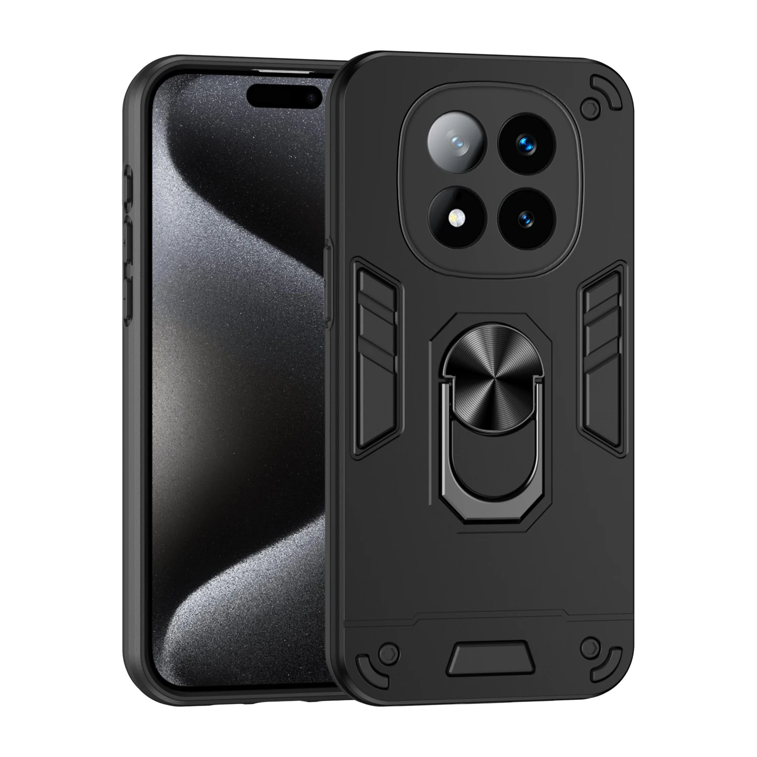 Military Grade Shockproof Protective Case with Ring Stand Holder