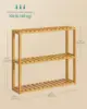 Bamboo Bathroom Shelf, 3-Tier Adjustable Plants Rack, Wall-Mounted or Stand, in the Living Room, Balcony, Kitchen 6