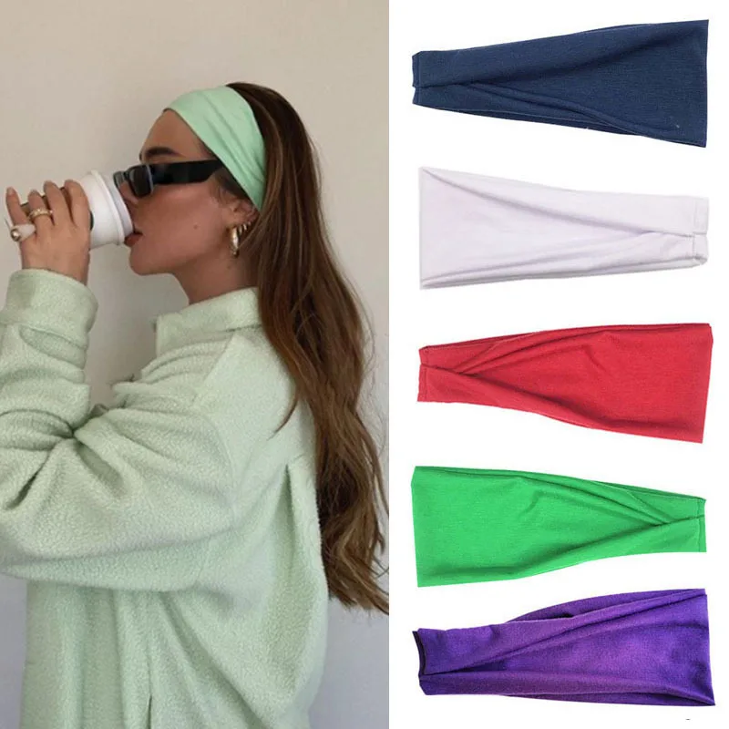 Kiss Jewelry Women's Sports Breathable Sweat-absorbing Headband Summer Y2K Fashion Elastic Bandana Outdoor Hair Bands Jewelry jewelry accessories hair accessory