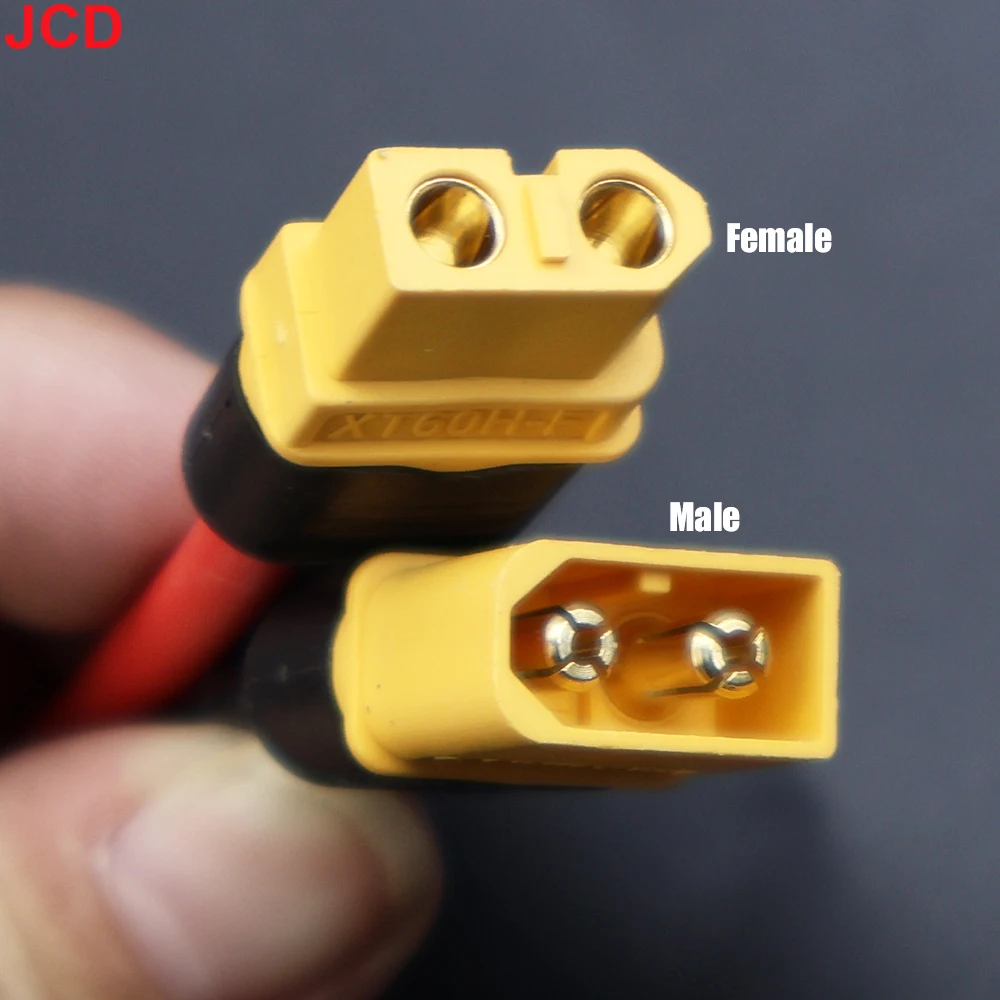 JCD XT60 – jeu de connecteurs mâles et femelles, avec isolation en Silicone, câble d'extension de batterie 12awg pour Batteries RC Lipo et Drone – Image 3