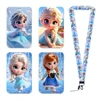Disney Frozen 2 Elsa Anna Mini Princess Cute Pattern For ID Card Cover School Bus Card Badge Holder Charm Lanyard Accessories 1