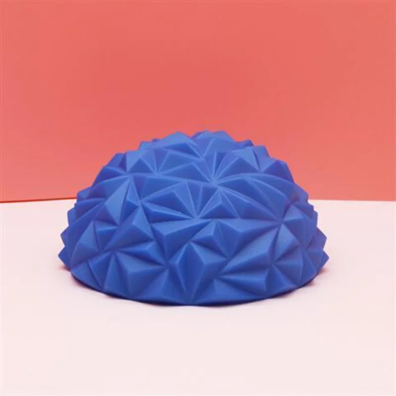 16cm Yoga Ball PVC Inflatable Massage Point Half Fit Ball Balance Trainer Stabilizer GYM Pilates Fitness Pineapple Massage