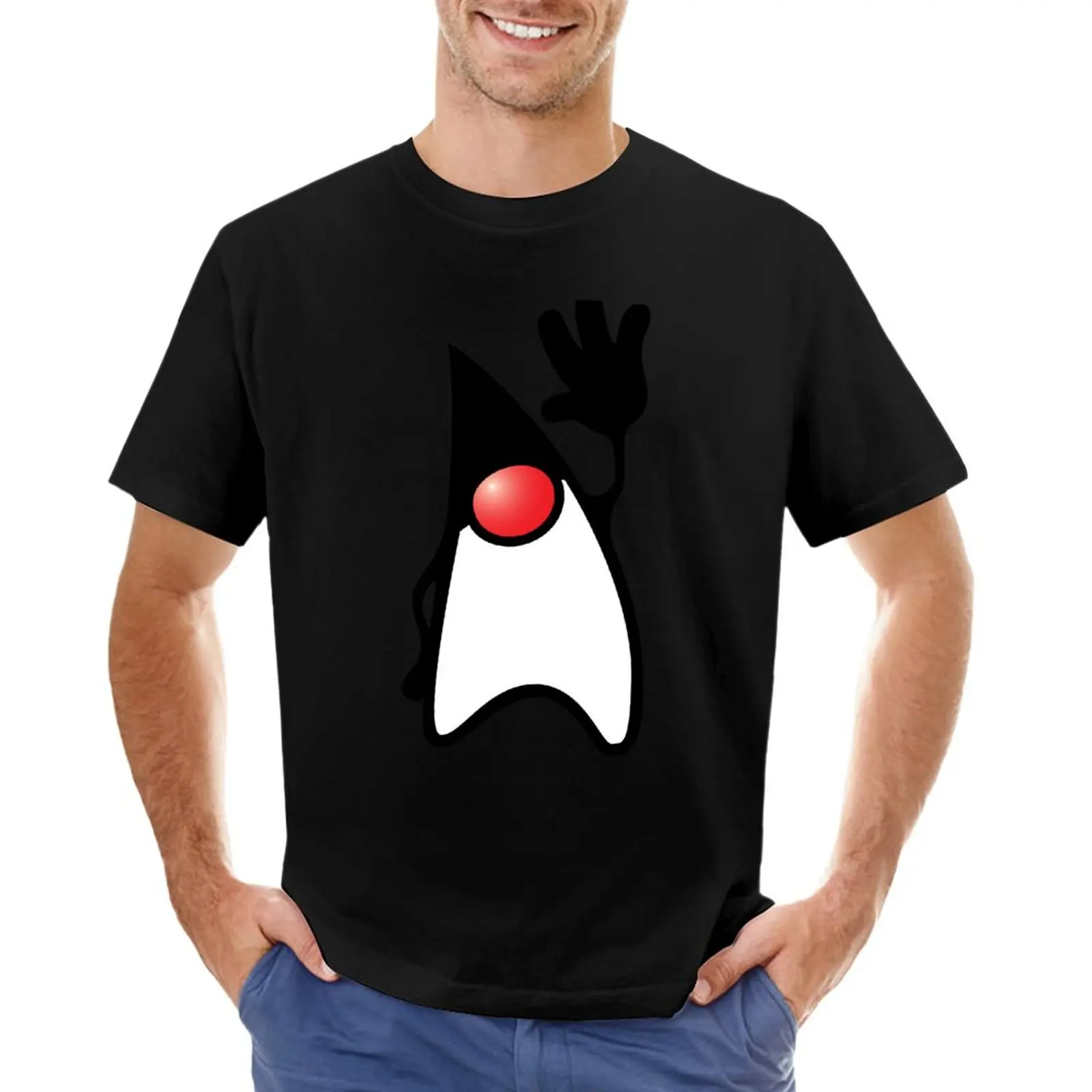 Camiseta-de-Java-Duke-Saying-Hi-para-hombre-ropa-de-moda-coreana-fruit ...