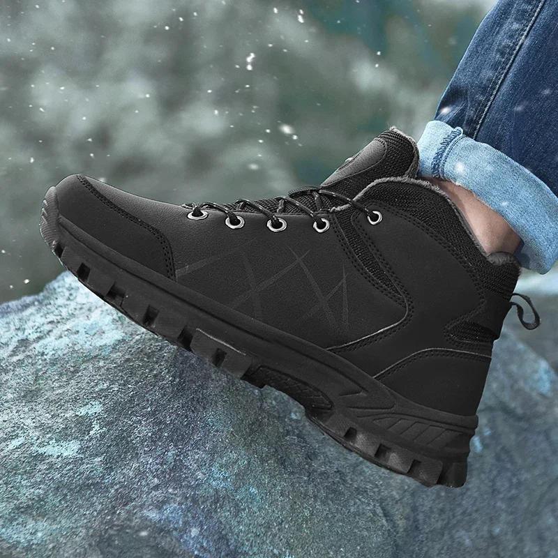 

New men's cotton Sneakers shoes outdoor comfortable hiking shoes waterproof anti sliplightweight hiking shoes