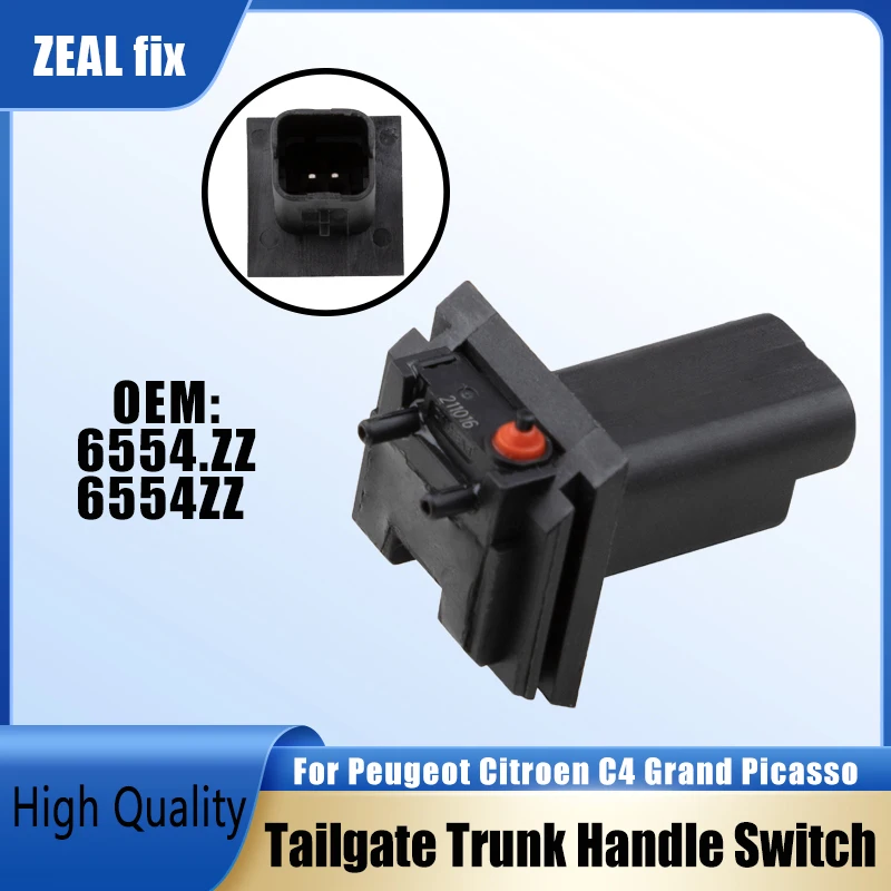 Rear Boot Latch 6554.ZZ Tailgate Trunk Handle Switch Button Tailgate