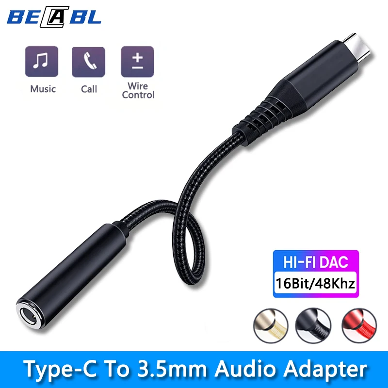 USB Type C To 3.5MM Earphone Jack Adapter For Samsung Galaxy S23 S22 Ultra S21 FE Note 20 A54 A34 A53 F54 Tab S9 Aux Audio Cable