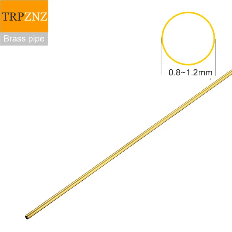 H62 brass tube,outer diameter 0.8mm 1mm 1.2mm , Micro copper pipe