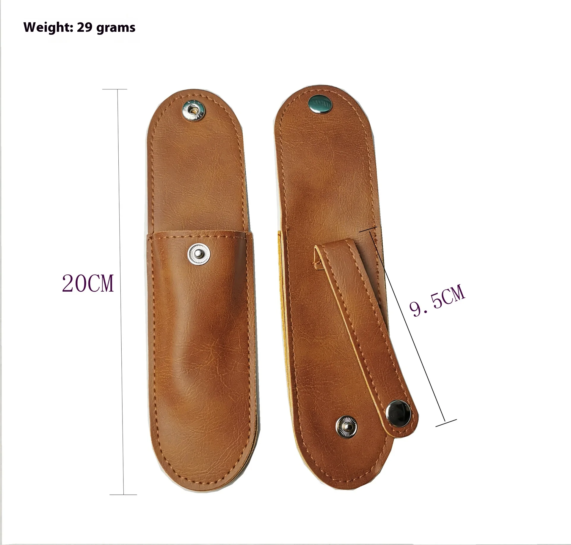 Leather Sheath For Folding Knife Portable With Flashlight Holder Belt Loop Pocket Ideal For Hunt Camp Outdoor Carry