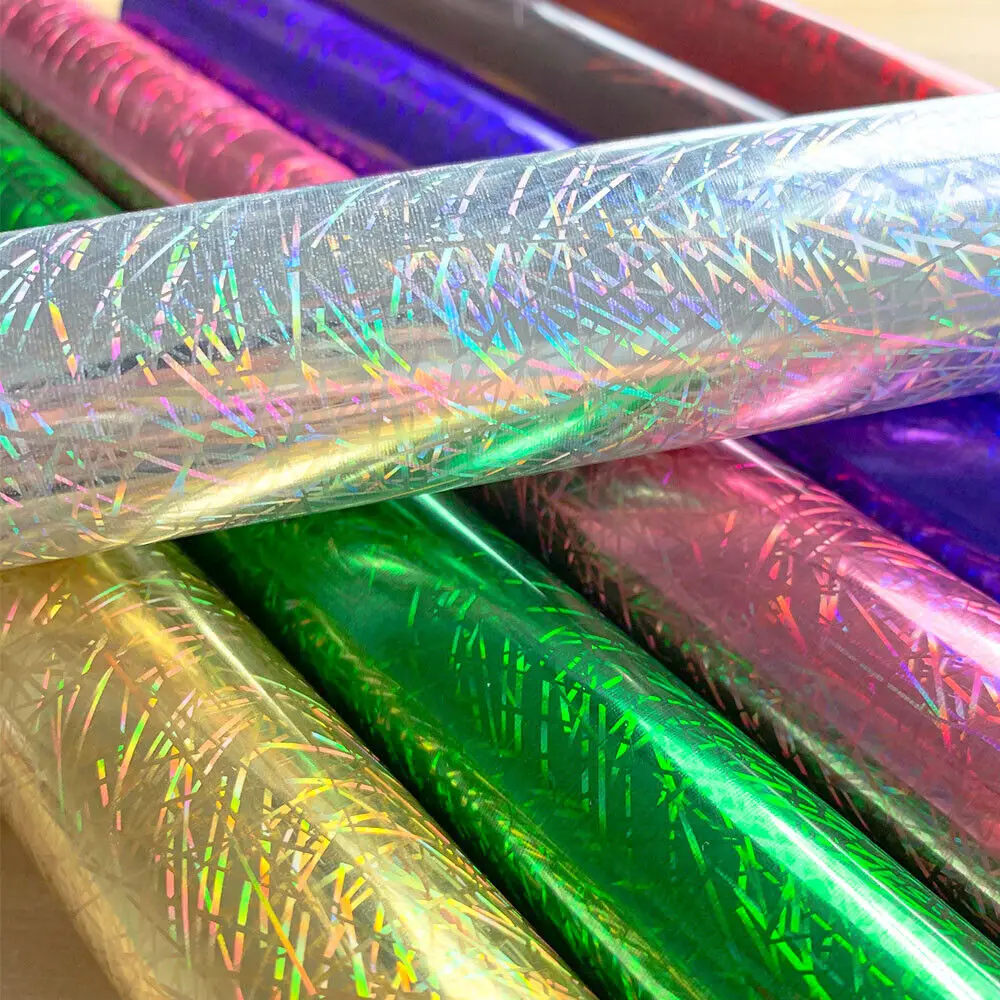 Hologram iridescent Chrome Heat Transfer Vinyl Iron-on Garment Heat Press Textile T-Shirt HTV Printing for cut Film DIY